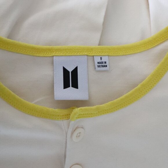 BTS Women White Small/Med Stretch Melting Butter Pyjama Long Sleeve Polo Top - Picture 10 of 12